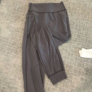 Lululemon Thin Black Joggers, Size 2, Worn frequently, Good Condition